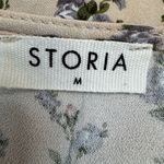 Storia Vici Cream Floral Ruffle Maxi Sundress size Medium Photo 4