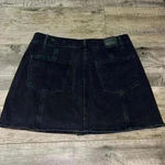 American Eagle Black Denim  Skirt Size 12 Photo 2