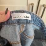 Loft  Denim Midi Skirt in Classic Mid Wash Size 12 Chic Minimalist Photo 5