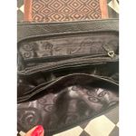 Brighton VTG Brown Black Leather Crossbody Shoulder Bag Buckle Detail Photo 3