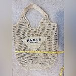 Alma Raffia Logo Tote Bag Photo 5