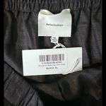 Reformation Fernando Wide Leg 100 % Linen Pant Black Size XL Photo 7