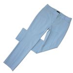Theory NWT  Izelle S in Blue Stream Sevona Stretch Wool Straight Crop Pants 2 Photo 0