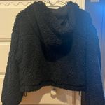Urban Outfitters Cropped Furry Zip Up Photo 1