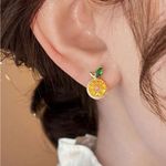 Lemon Earrings Gold Photo 1