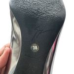 Giuseppe Zanotti  Pointed Kitten Heel Metallic Iridescent silver size 38 US 8 Photo 6