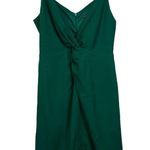 Julia Jordan Emerald V-Neck Spaghetti Strap Knot Bodice Mini Dress Size 2 NWT Photo 1