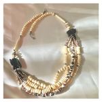 wood and bone elephant multi strand necklace Brown Photo 12