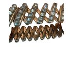 Vintage Accordian Rhinestone Stretch Cuff Bracelet Gemstones Silver Tone Bling E Photo 3