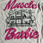 No Boundaries  BARBIE MUSCLE TEE PINK L‎ (11-13) WITH CAP SLEEVES NEW Photo 2