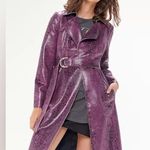 Urban Outfitters Belted Snakeskin Trench Coat Photo 1