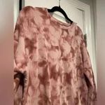 Athleta Women's Studio To Streetwear Tie Dye Crewneck Sweatshirt Pink Size XS Photo 2