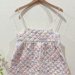 En Saison Pastel Floral Print Quilted Maxi Dress Pink Multi Size Small NWT Photo 2