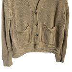 Ralph Lauren Polo  Tan Linen Knit Button Front Cardigan Sweater Size Medium Photo 6