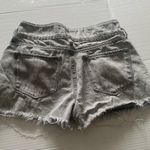 KanCan Light Gray Jean Cutoff Shorts Size Medium Photo 4