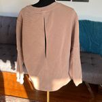 Varley Beige Ribbed Knit Top with back keyhole cutout size Large Photo 1