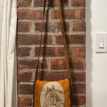 Western Cottage Core Vintage Leather Hand Made Leather Horse Crossbody Bag Brown Photo 1