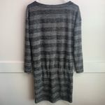 Lou & grey  Gray Striped Dropwaist Long Sleeve Mini Dress Photo 1