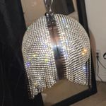 Rhinestone Encrusted Bag Black Photo 3