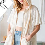 Olí & Hali oversized short sleeve zip up hoodie Size S Photo 1