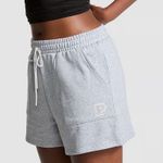 PINK - Victoria's Secret PINK VICTORIA’S SECRET Ivy Fleece Sweat Shorts High Rise Relaxed Fit Grey XL Photo 1