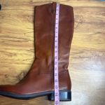 INC International Concepts Fawne Leather Riding Knee High Boots Sz 12 Cognac NEW Brown Photo 12