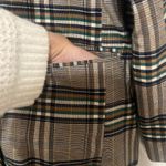 Kittenish  Plaid Coat with Vibrant Yellow Accent Photo 2