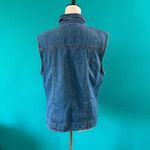 Rythm Blue Denim Full Zip Vest Cotton Collared Medium Wash Size L Size L Photo 2