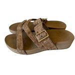 Vionic  Pacific Rio Cork Adjustable Gold Buckle Comfort Slide Sandals Sz 9 Shoes Photo 1