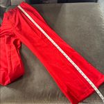 Women’s Red 2 Piece Formal Tuxedo Suit Satin Peak Lapel Dbl Breasted L **READ Size L Photo 12