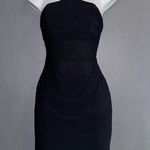 Honey and Rosie  Little Black High Neck Formal Party Mini Dress Womens Medium Photo 0