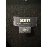 Maeve By Anthropologie Women’s Small Cropped Pleated Sweater Black Photo 3