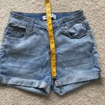 Blue Savvy Size 7 28 high rise rolled cuff blue Jean shorts Photo 1