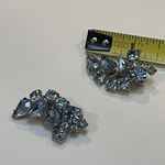 Pretty Light Blue Rhinestone / Silver Tone Clip Photo 9