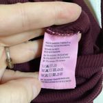 American Eagle Soft & Sexy  Maroon Ribbed Bodysuit w/ Lace Up Back #MBG Photo 2