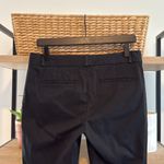 Banana Republic  Hampton Cropped Capri Mid-Rise Black Woven Career Dress Pant Tro Photo 4