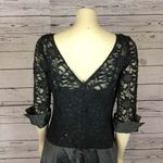 JS Collections JS COLLECTION  Navy Sequin Lace Sleeve Drop Waist Evening Gown size 14 Photo 7