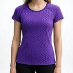 C9 CHAMPION Purple Abstract Short Sleeve Active Top Size XS Photo 0