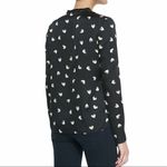 Cooper and Ella 𝅺euc  faux wrap Surplice ikat heart print blouse sz medium Photo 1