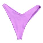 l*space L Monica Wise Cabana Pink Ribbed Bikini Bottom Women's Size Medium NWT Photo 4