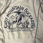 MARVEL COWBOY Ruby Mountain Buckaroo Sweatshirt Cream Color Womens Size Large Photo 6