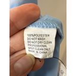 Mac Duggal  Powder Blue Satin High Slit Gown Size 8 Evening Dress Photo 14