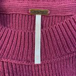 Free People Easy Street Ribbed Knit Mock Neck Sweater Pomegranate Size XS Boho Photo 1