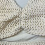 New Montce Bone Crochet Kim Variation Bikini Top one white Large Photo 3