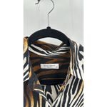 Equipment  Reese Clean Zebra Print Silk Shirt Blouse bold statement versatile Photo 2