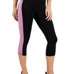 Ideology Essentials Colorblocked Cropped Leggings, Noir Purple Plus Size 4X NWT Photo 4