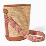 Stella & Dot woven bucket bag with guitar strap Photo 0