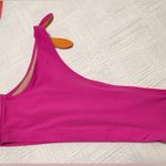 Old Navy  bikini swim top - one shoulder - pink & orange. Large Photo 2