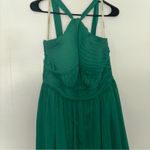 Bari Jay Forest Green Maxi Formal Dress Size 16 Photo 2