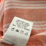 Code x Mode Orange/White Striped Button Up Tie Front Casual Blouse S Photo 12